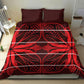 Scarlet Red Khotso Mojalefa Poone Bedding Set Basotho Khotso Blanket Inspired