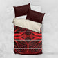 Scarlet Red Khotso Mojalefa Poone Bedding Set Basotho Khotso Blanket Inspired