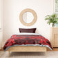 Scarlet Red Khotso Mojalefa Poone Bedding Set Basotho Khotso Blanket Inspired