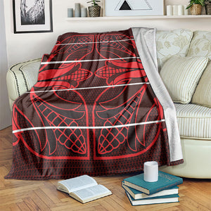 Scarlet Red Khotso Mojalefa Poone Blanket Basotho Khotso Blanket Inspired