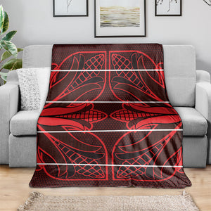 Scarlet Red Khotso Mojalefa Poone Blanket Basotho Khotso Blanket Inspired