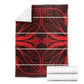 Scarlet Red Khotso Mojalefa Poone Blanket Basotho Khotso Blanket Inspired