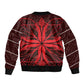Scarlet Red Khotso Mojalefa Poone Bomber Jacket Basotho Khotso Blanket Inspired