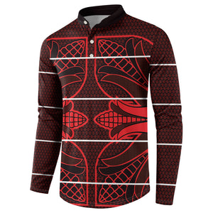Scarlet Red Khotso Mojalefa Poone Button Sweatshirt Basotho Khotso Blanket Inspired