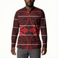 Scarlet Red Khotso Mojalefa Poone Button Sweatshirt Basotho Khotso Blanket Inspired