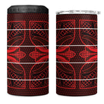 Scarlet Red Khotso Mojalefa Poone 4 in 1 Can Cooler Tumbler Basotho Khotso Blanket Inspired
