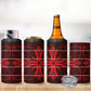 Scarlet Red Khotso Mojalefa Poone 4 in 1 Can Cooler Tumbler Basotho Khotso Blanket Inspired
