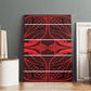 Scarlet Red Khotso Mojalefa Poone Canvas Wall Art Basotho Khotso Blanket Inspired