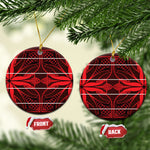 Scarlet Red Khotso Mojalefa Poone Ceramic Ornament Basotho Khotso Blanket Inspired