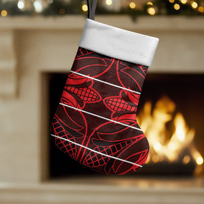 Scarlet Red Khotso Mojalefa Poone Christmas Stocking Basotho Khotso Blanket Inspired
