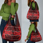 Scarlet Red Khotso Mojalefa Poone Grocery Bag Basotho Khotso Blanket Inspired
