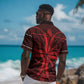 Scarlet Red Khotso Mojalefa Poone Hawaiian Shirt Basotho Khotso Blanket Inspired
