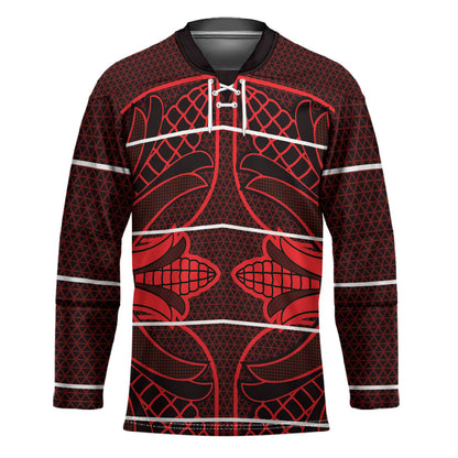 Scarlet Red Khotso Mojalefa Poone Hockey Jersey Basotho Khotso Blanket Inspired