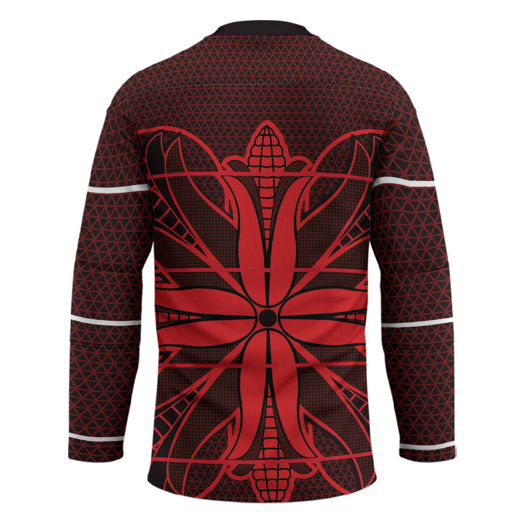 Scarlet Red Khotso Mojalefa Poone Hockey Jersey Basotho Khotso Blanket Inspired