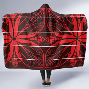 Scarlet Red Khotso Mojalefa Poone Hooded Blanket Basotho Khotso Blanket Inspired