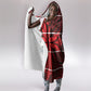 Scarlet Red Khotso Mojalefa Poone Hooded Blanket Basotho Khotso Blanket Inspired