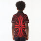 Scarlet Red Khotso Mojalefa Poone Kid Polo Shirt Basotho Khotso Blanket Inspired