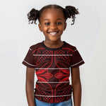 Scarlet Red Khotso Mojalefa Poone Kid T shirt Basotho Khotso Blanket Inspired