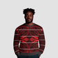 Scarlet Red Khotso Mojalefa Poone Ugly Christmas Sweater Basotho Khotso Blanket Inspired