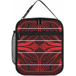 Scarlet Red Khotso Mojalefa Poone Lunch Bag Basotho Khotso Blanket Inspired