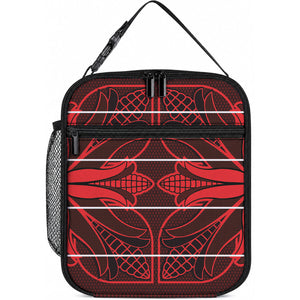 Scarlet Red Khotso Mojalefa Poone Lunch Bag Basotho Khotso Blanket Inspired