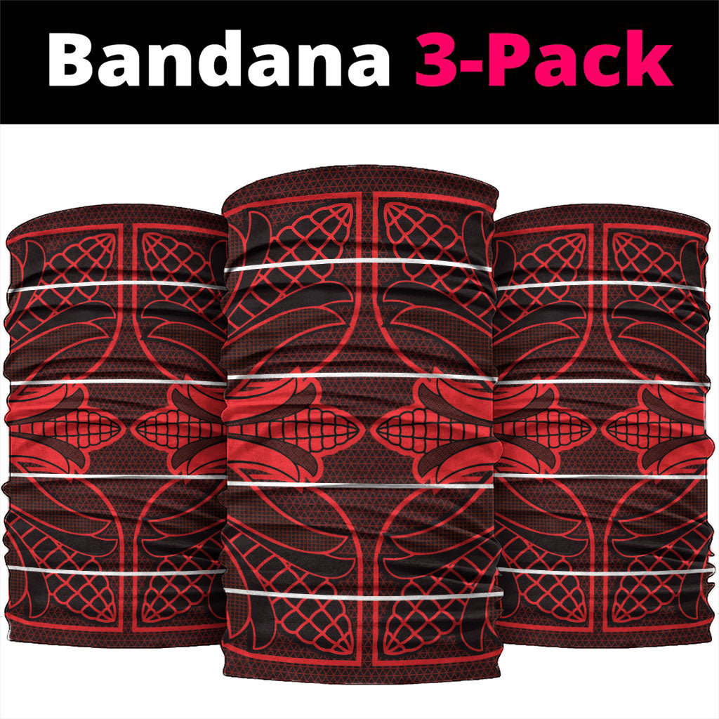 Scarlet Red Khotso Mojalefa Poone Neck Gaiter Basotho Khotso Blanket Inspired
