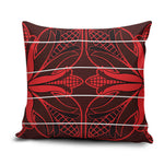 Scarlet Red Khotso Mojalefa Poone Pillow Cover Basotho Khotso Blanket Inspired