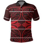 Scarlet Red Khotso Mojalefa Poone Polo Shirt Basotho Khotso Blanket Inspired