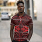 Scarlet Red Khotso Mojalefa Poone Polo Shirt Basotho Khotso Blanket Inspired
