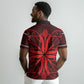 Scarlet Red Khotso Mojalefa Poone Polo Shirt Basotho Khotso Blanket Inspired