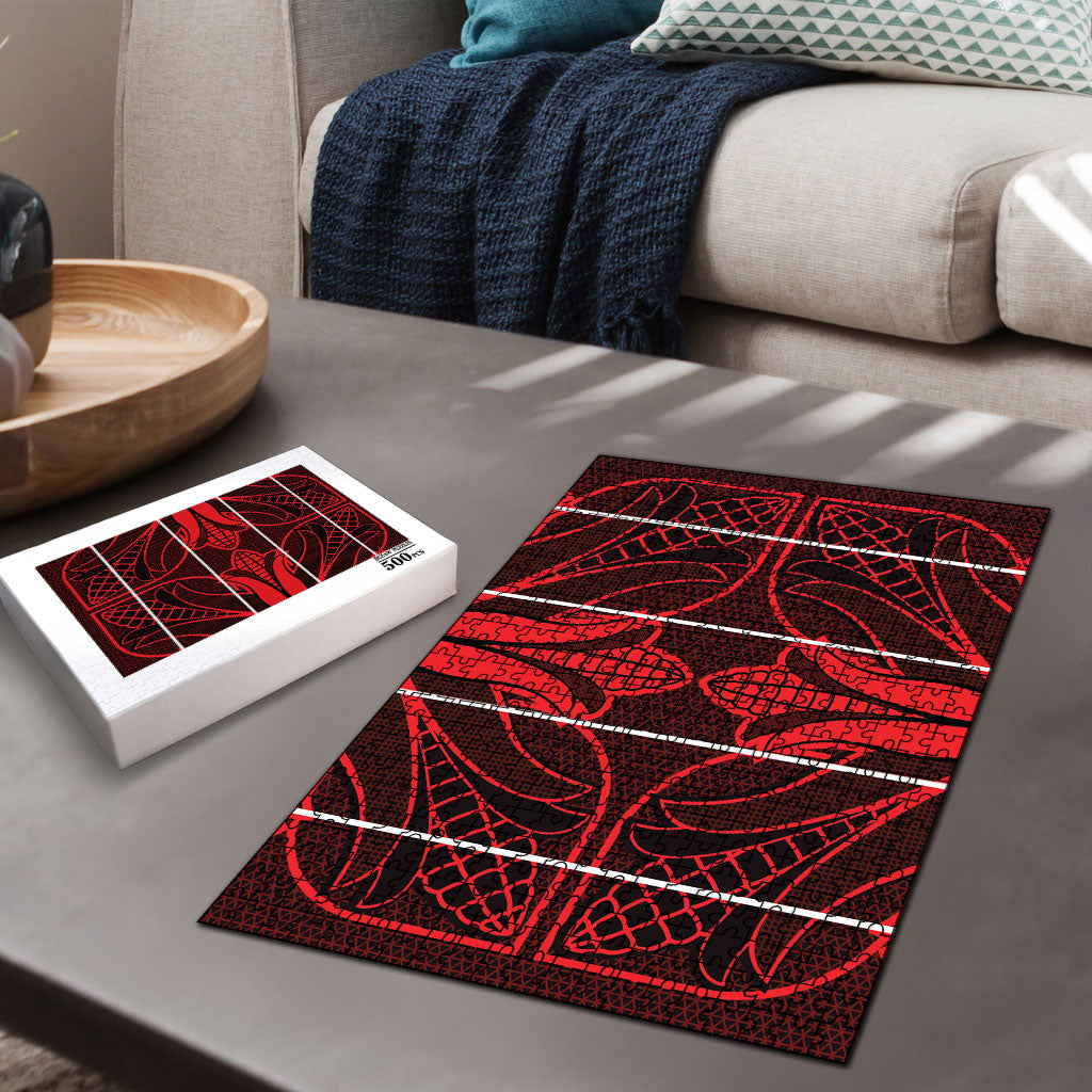 Scarlet Red Khotso Mojalefa Poone Puzzle Basotho Khotso Blanket Inspired