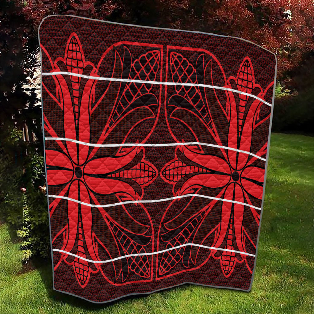 Scarlet Red Khotso Mojalefa Poone Quilt Basotho Khotso Blanket Inspired
