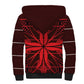 Scarlet Red Khotso Mojalefa Poone Sherpa Hoodie Basotho Khotso Blanket Inspired