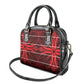 Scarlet Red Khotso Mojalefa Poone Shoulder Handbag Basotho Khotso Blanket Inspired