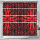 Scarlet Red Khotso Mojalefa Poone Shower Curtain Basotho Khotso Blanket Inspired