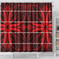 Scarlet Red Khotso Mojalefa Poone Shower Curtain Basotho Khotso Blanket Inspired