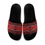 Scarlet Red Khotso Mojalefa Poone Slide Sandals Basotho Khotso Blanket Inspired