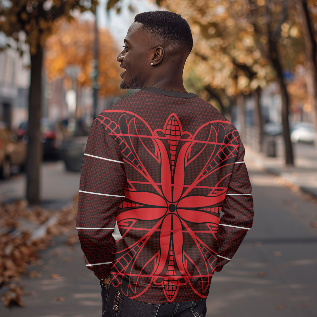 Scarlet Red Khotso Mojalefa Poone Sweatshirt Basotho Khotso Blanket Inspired