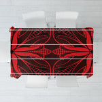Scarlet Red Khotso Mojalefa Poone Tablecloth Basotho Khotso Blanket Inspired