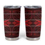 Scarlet Red Khotso Mojalefa Poone Tumbler Cup Basotho Khotso Blanket Inspired