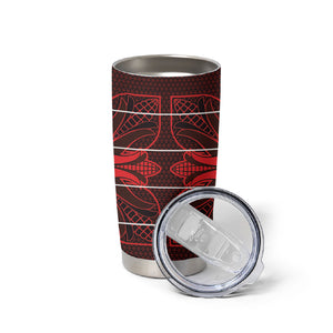 Scarlet Red Khotso Mojalefa Poone Tumbler Cup Basotho Khotso Blanket Inspired