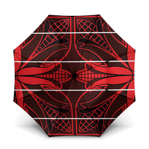 Scarlet Red Khotso Mojalefa Poone Umbrella Basotho Khotso Blanket Inspired