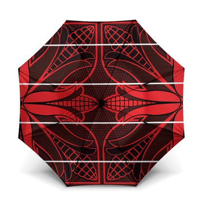 Scarlet Red Khotso Mojalefa Poone Umbrella Basotho Khotso Blanket Inspired