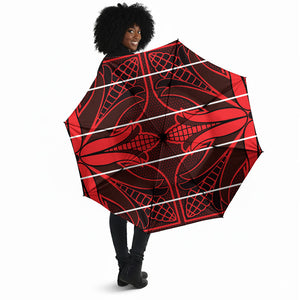 Scarlet Red Khotso Mojalefa Poone Umbrella Basotho Khotso Blanket Inspired