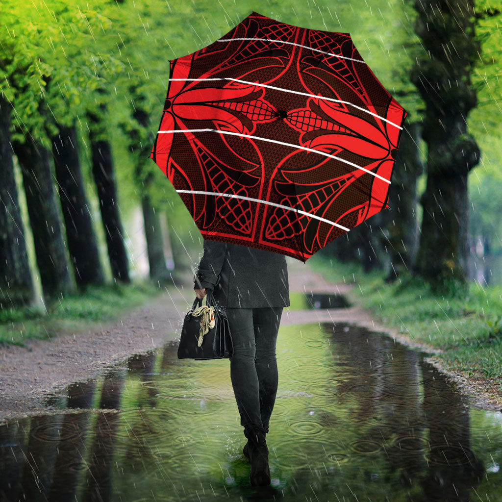 Scarlet Red Khotso Mojalefa Poone Umbrella Basotho Khotso Blanket Inspired