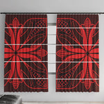 Scarlet Red Khotso Mojalefa Poone Window Curtain Basotho Khotso Blanket Inspired