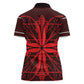 Scarlet Red Khotso Mojalefa Poone Women Polo Shirt Basotho Khotso Blanket Inspired