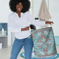 Turquoise Khotso Mojalefa Poone Laundry Basket Basotho Khotso Blanket Inspired