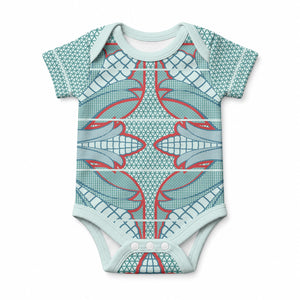 Turquoise Khotso Mojalefa Poone Baby Onesie Basotho Khotso Blanket Inspired