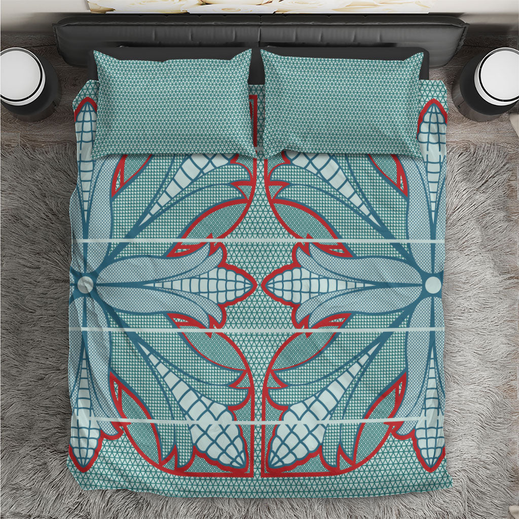 Turquoise Khotso Mojalefa Poone Bedding Set Basotho Khotso Blanket Inspired